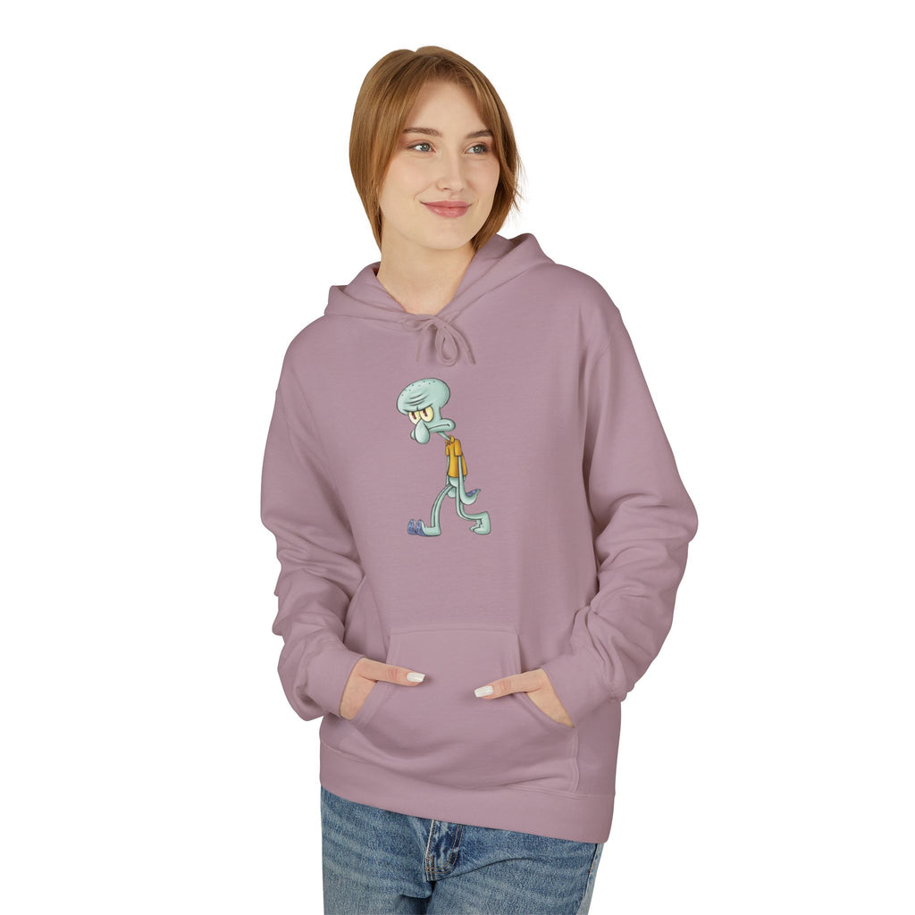 Squidward Walking Hoodie – Funny Cartoon SpongeBob Character Pullover
