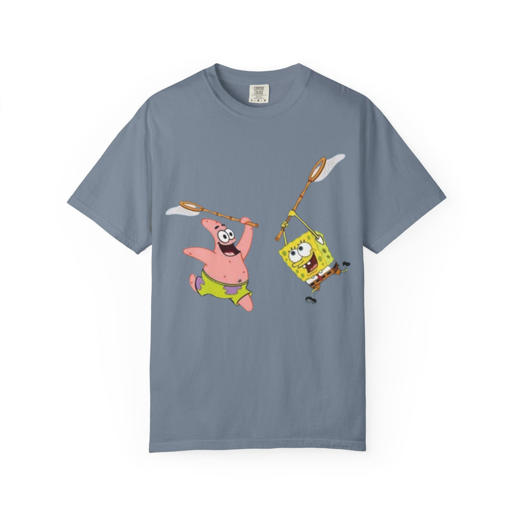 Spongebob and Patrick Jellyfishing Graphic T-Shirt