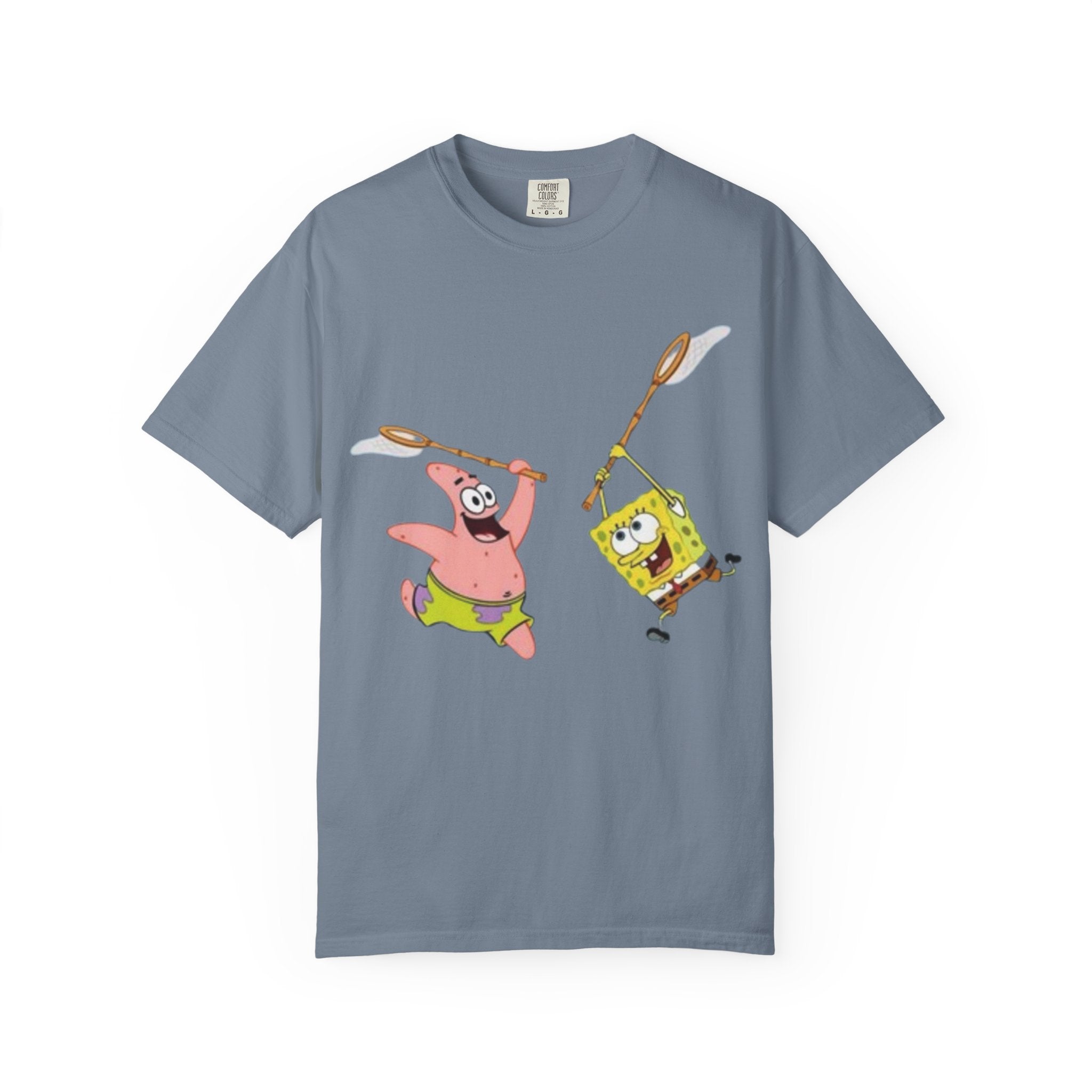 Spongebob and Patrick Jellyfishing Graphic T-Shirt