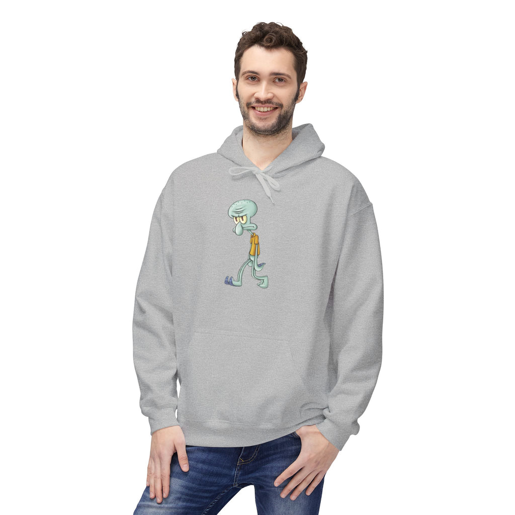 Squidward Walking Hoodie – Funny Cartoon SpongeBob Character Pullover