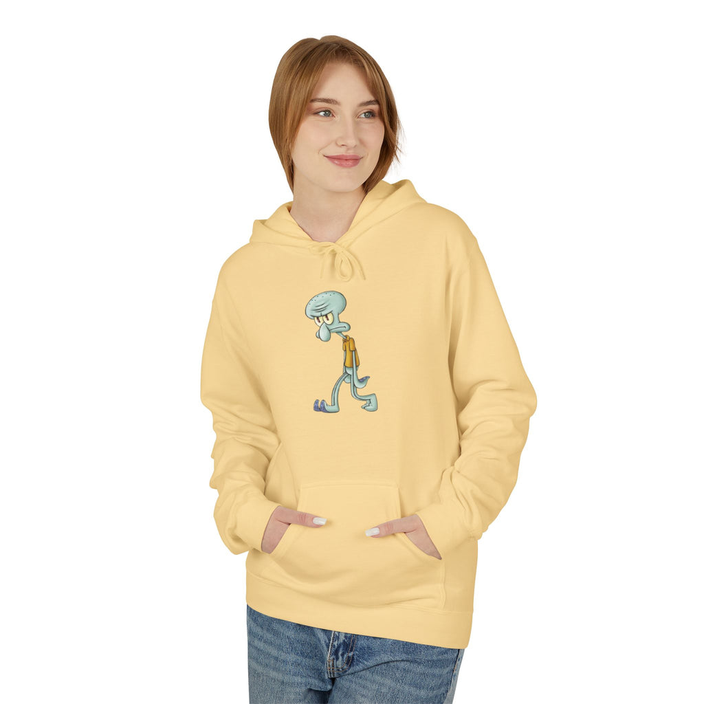 Squidward Walking Hoodie – Funny Cartoon SpongeBob Character Pullover