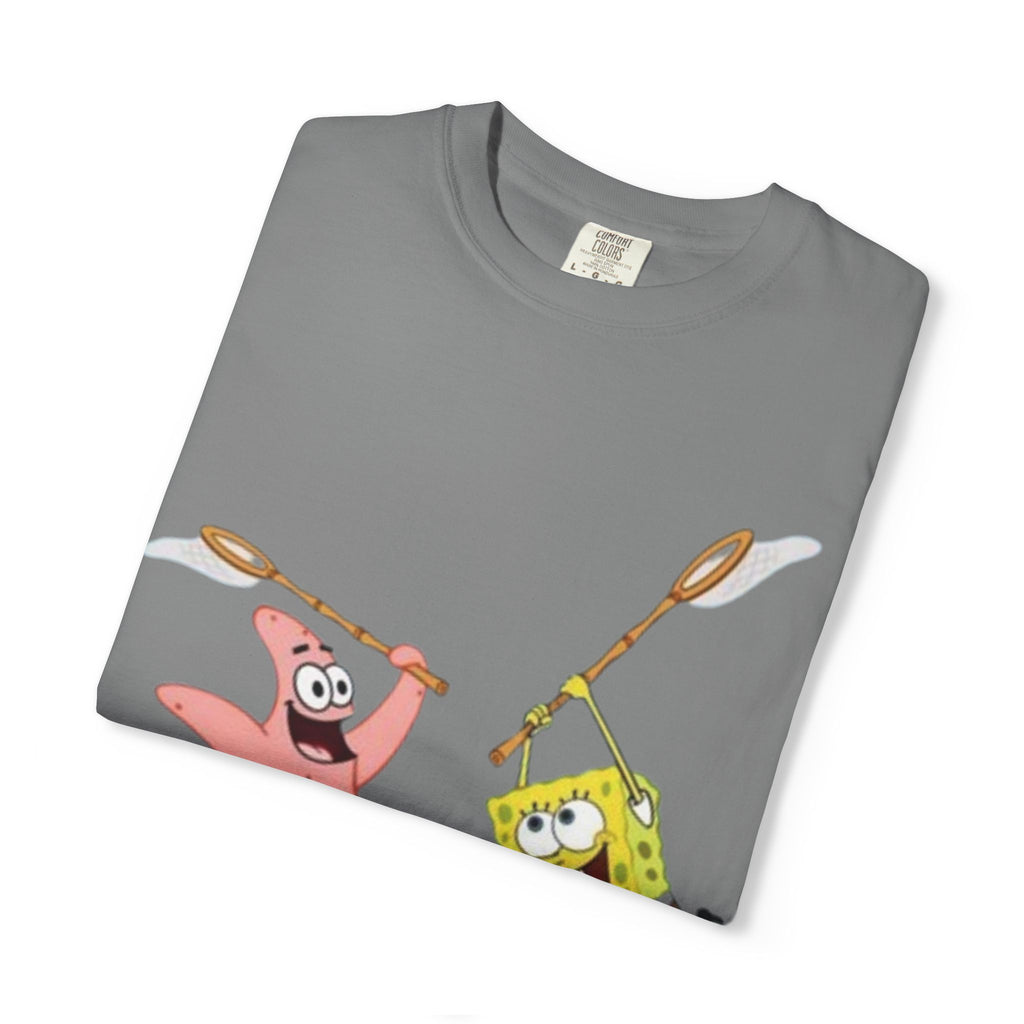 Spongebob and Patrick Jellyfishing Graphic T-Shirt
