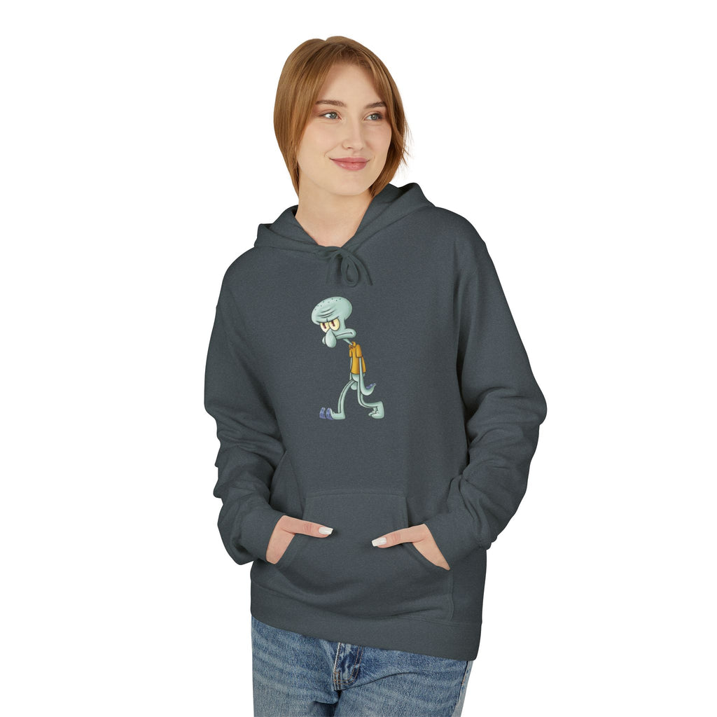 Squidward Walking Hoodie – Funny Cartoon SpongeBob Character Pullover