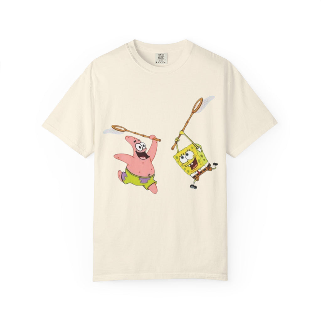 Spongebob and Patrick Jellyfishing Graphic T-Shirt