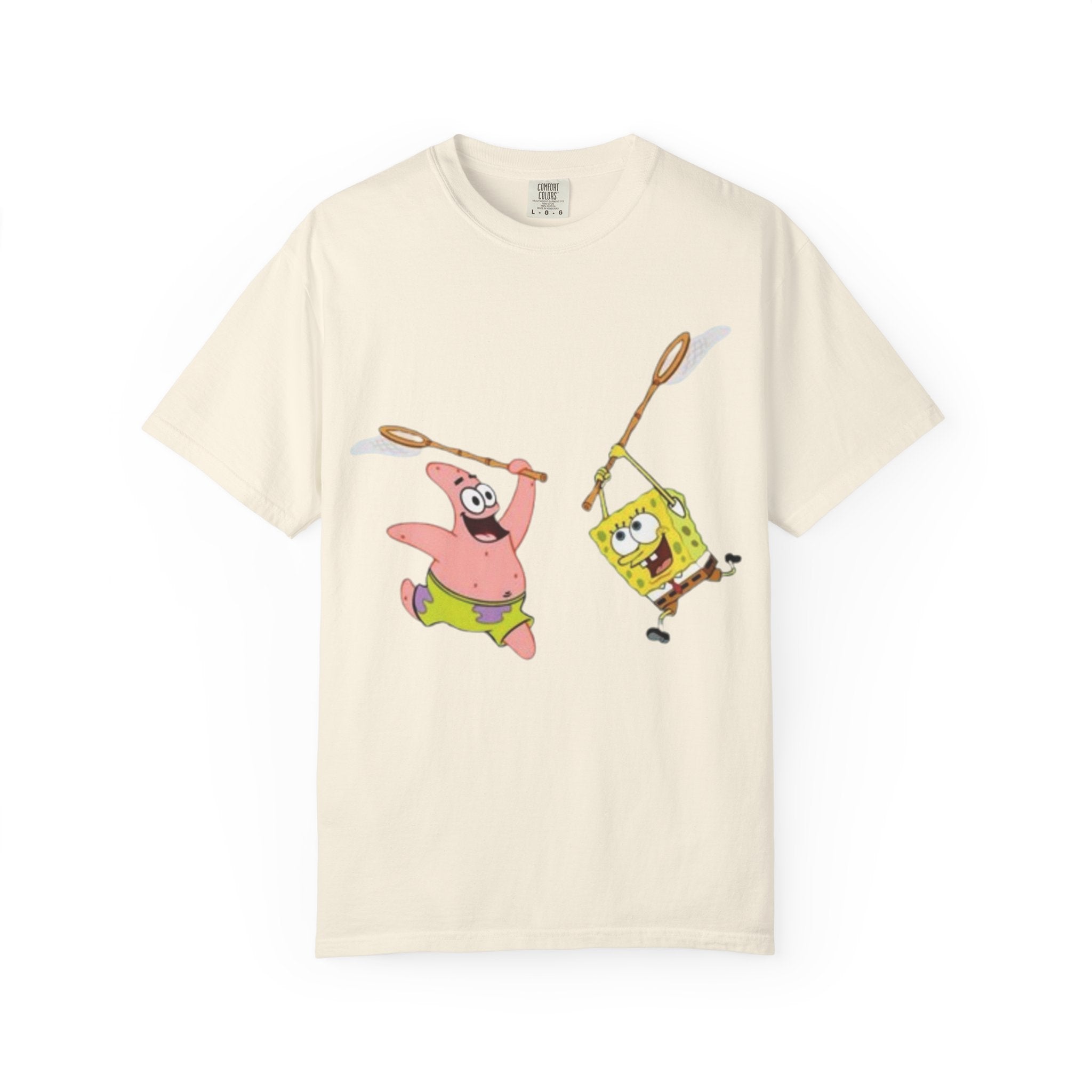 Spongebob and Patrick Jellyfishing Graphic T-Shirt