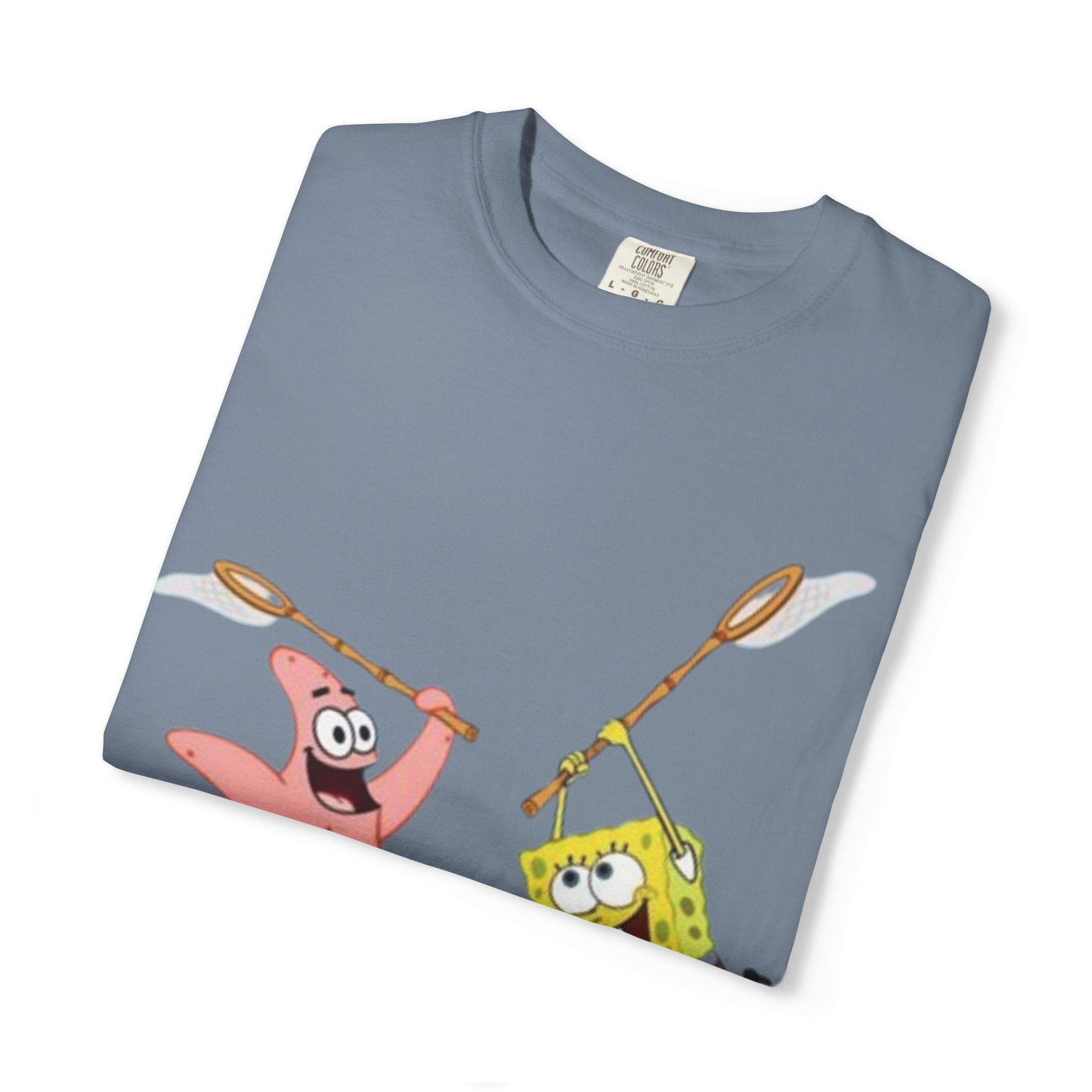 Spongebob and Patrick Jellyfishing Graphic T-Shirt