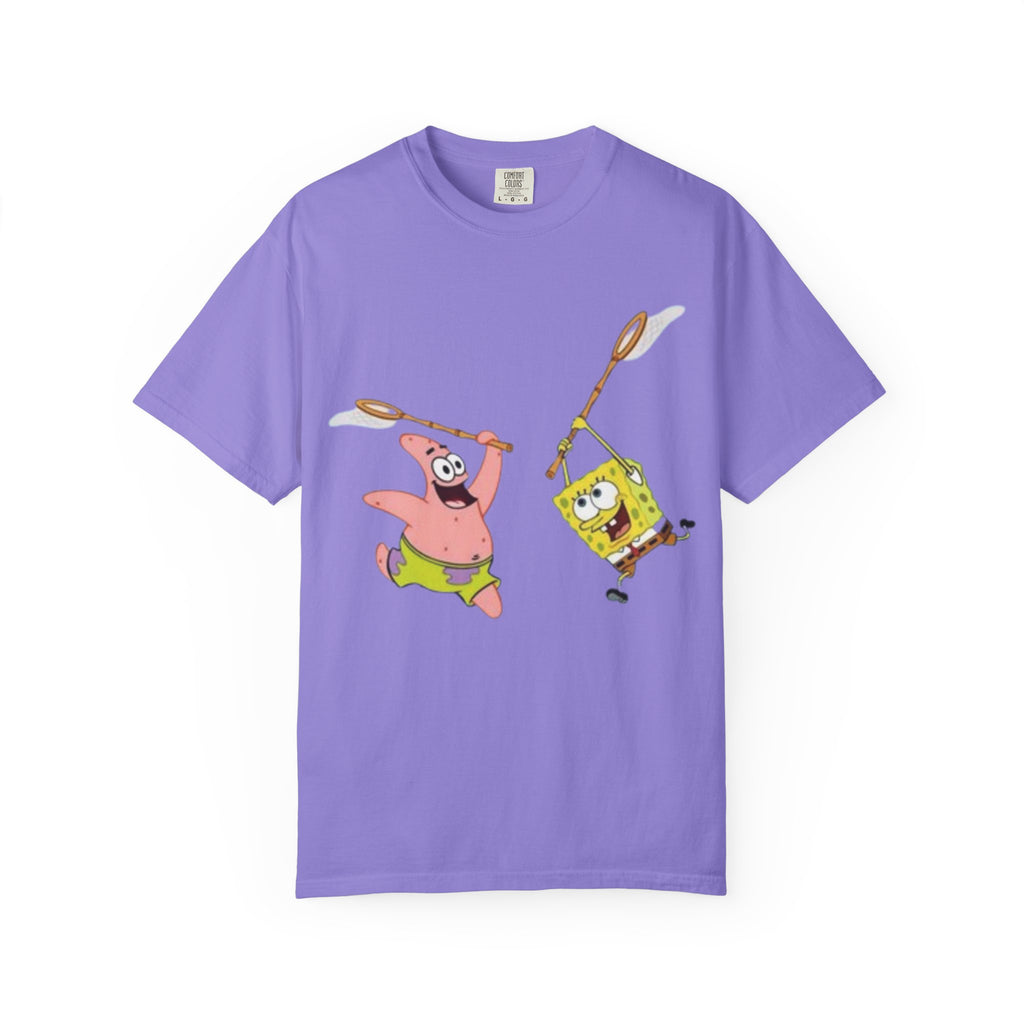Spongebob and Patrick Jellyfishing Graphic T-Shirt