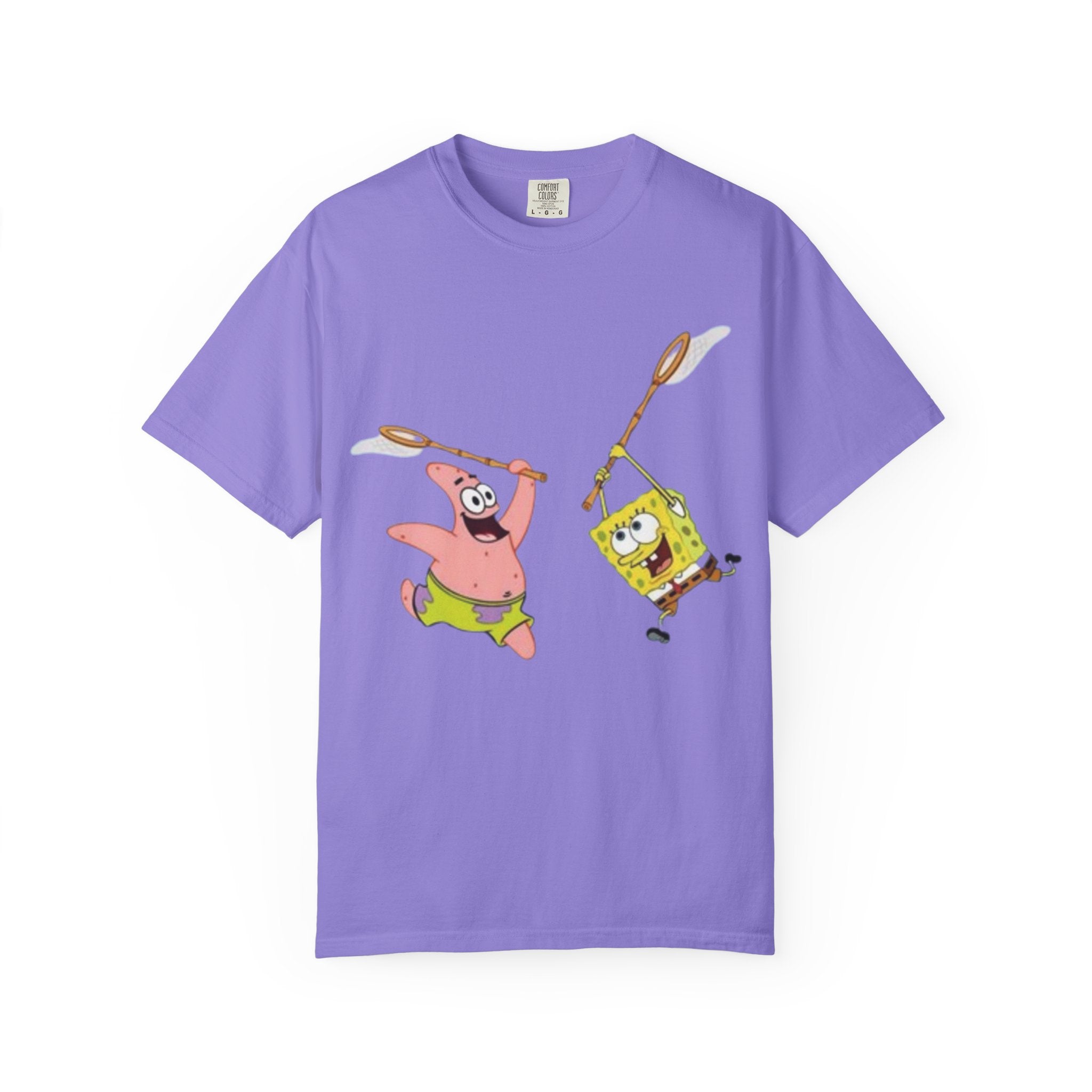 Spongebob and Patrick Jellyfishing Graphic T-Shirt