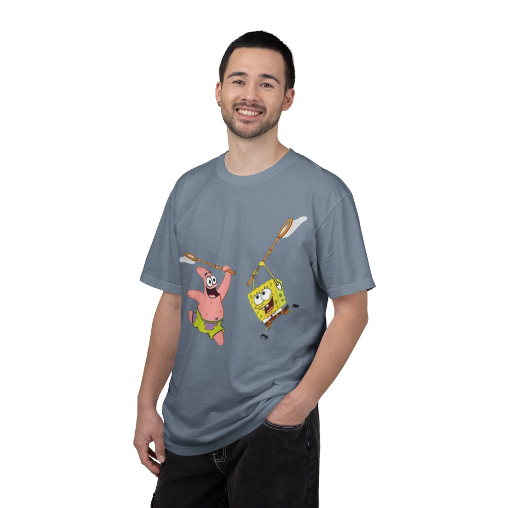 Spongebob and Patrick Jellyfishing Graphic T-Shirt