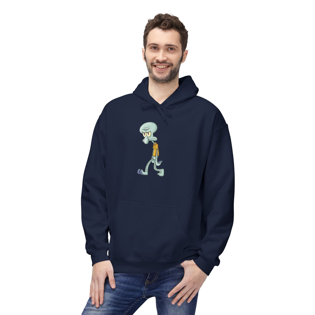 Squidward Walking Hoodie – Funny Cartoon SpongeBob Character Pullover