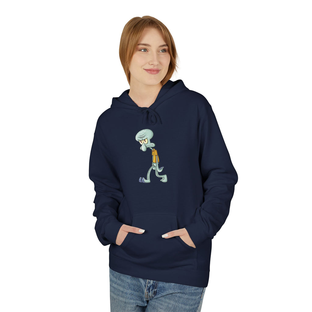 Squidward Walking Hoodie – Funny Cartoon SpongeBob Character Pullover