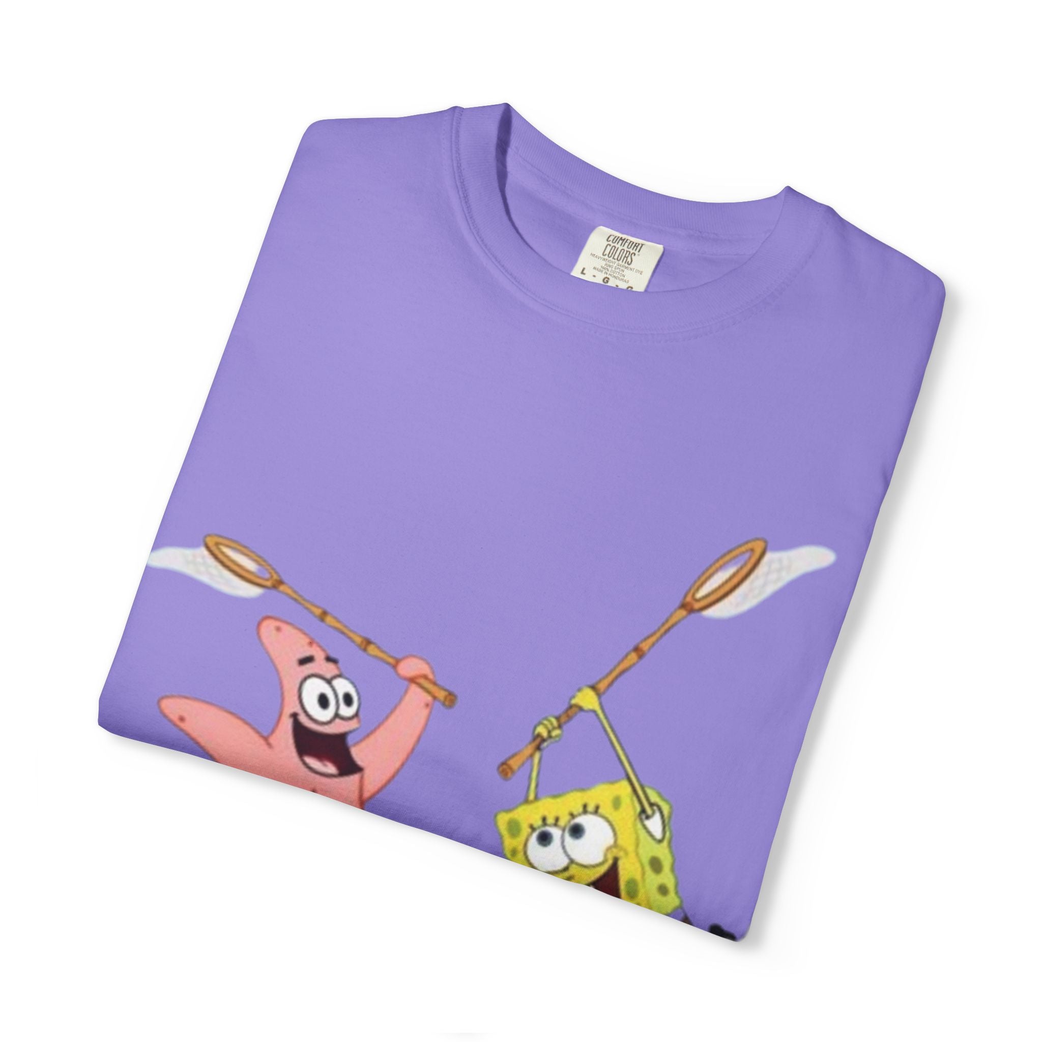 Spongebob and Patrick Jellyfishing Graphic T-Shirt