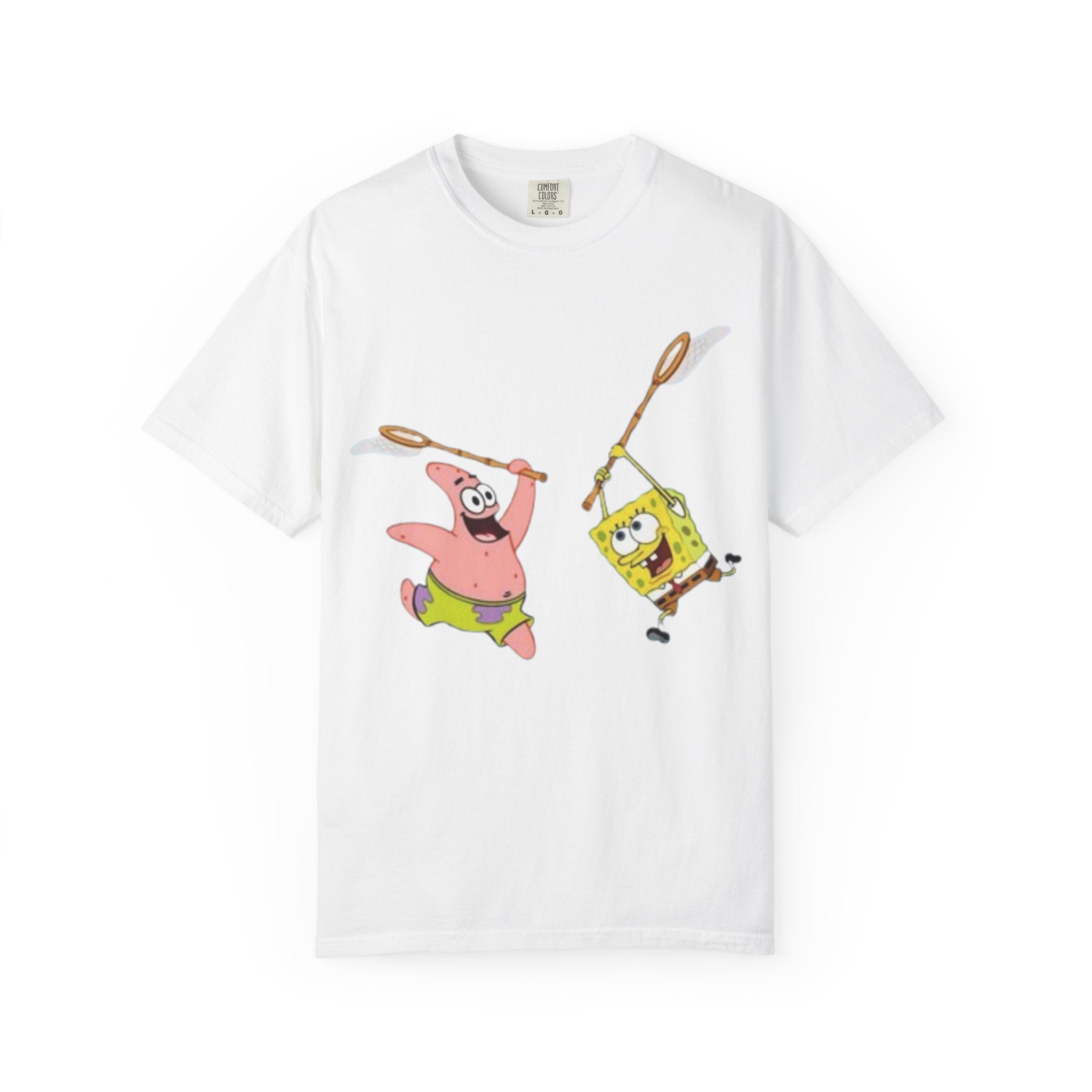 Spongebob and Patrick Jellyfishing Graphic T-Shirt
