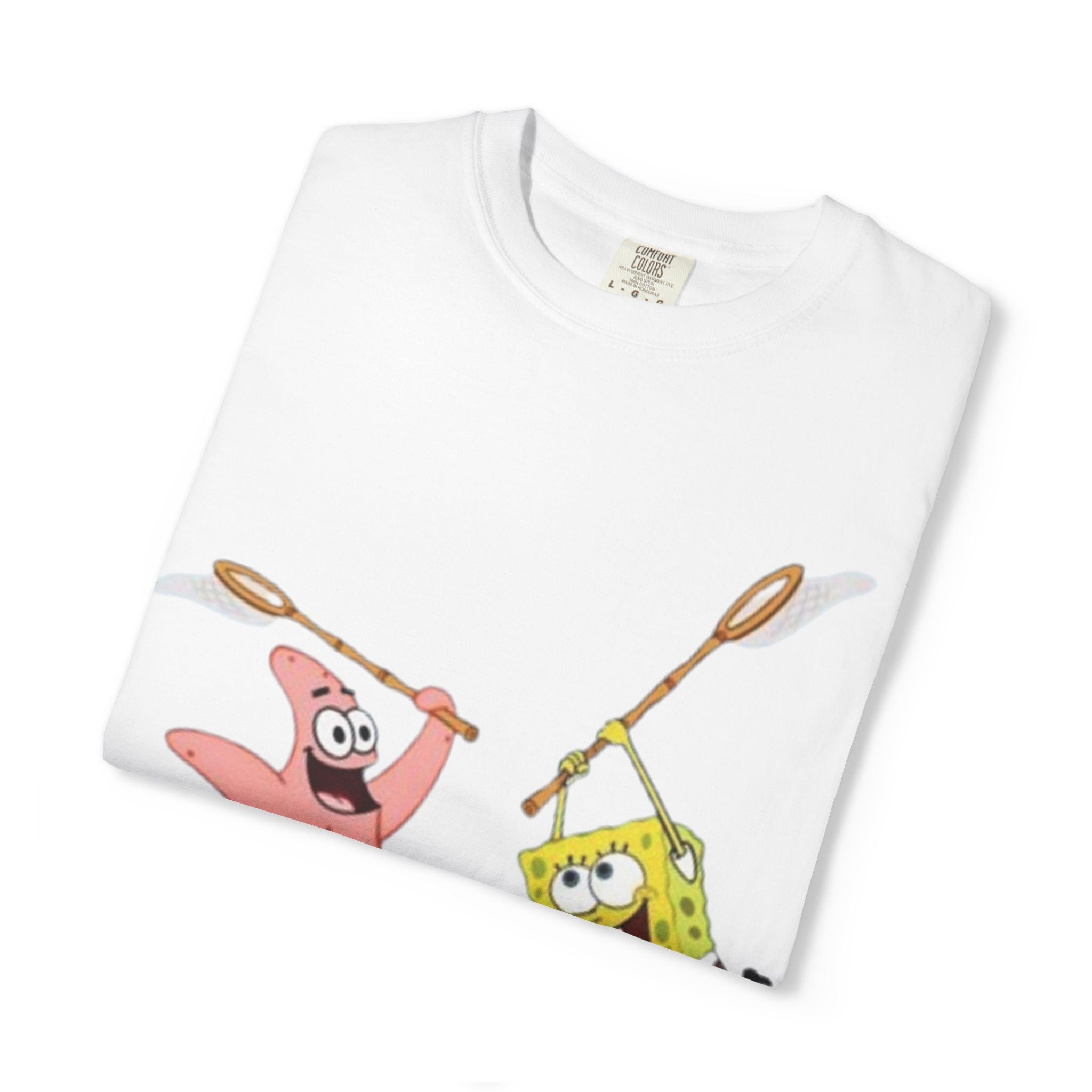 Spongebob and Patrick Jellyfishing Graphic T-Shirt