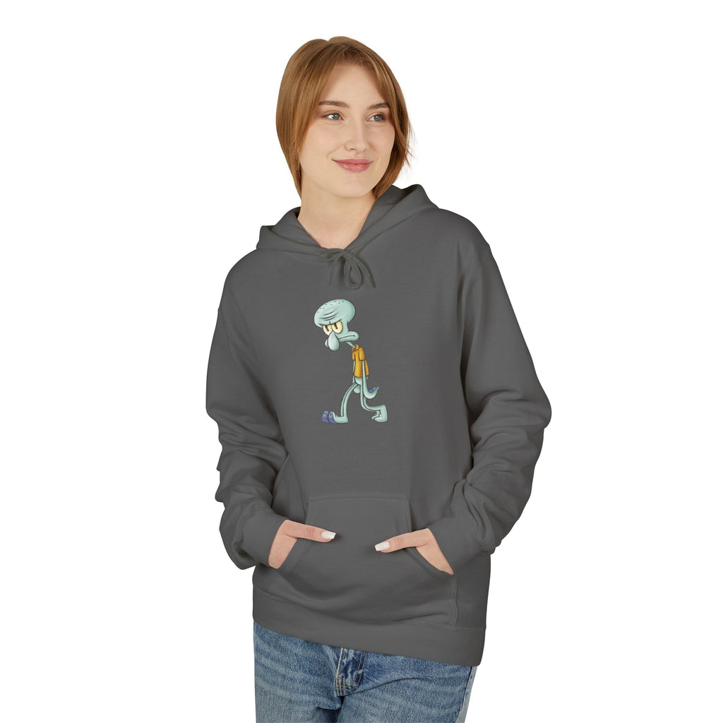 Squidward Walking Hoodie – Funny Cartoon SpongeBob Character Pullover