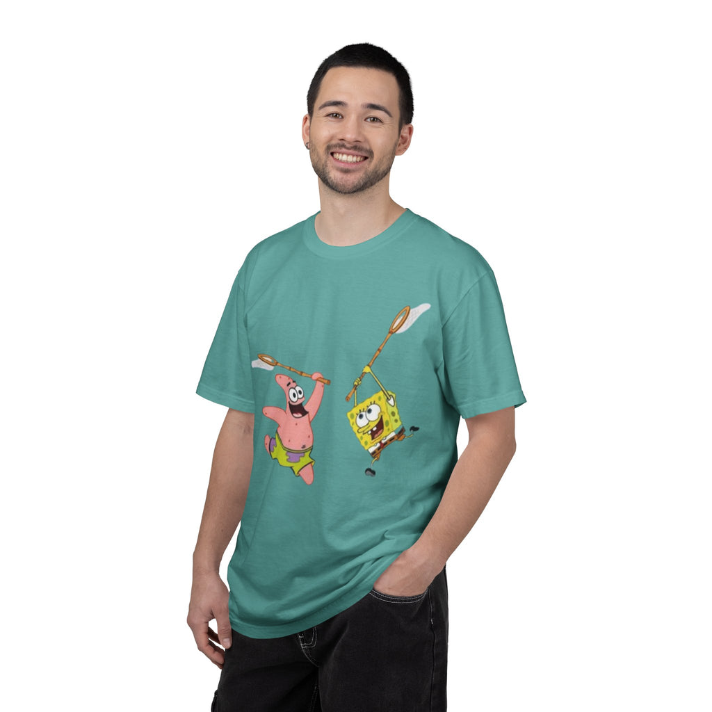 Spongebob and Patrick Jellyfishing Graphic T-Shirt