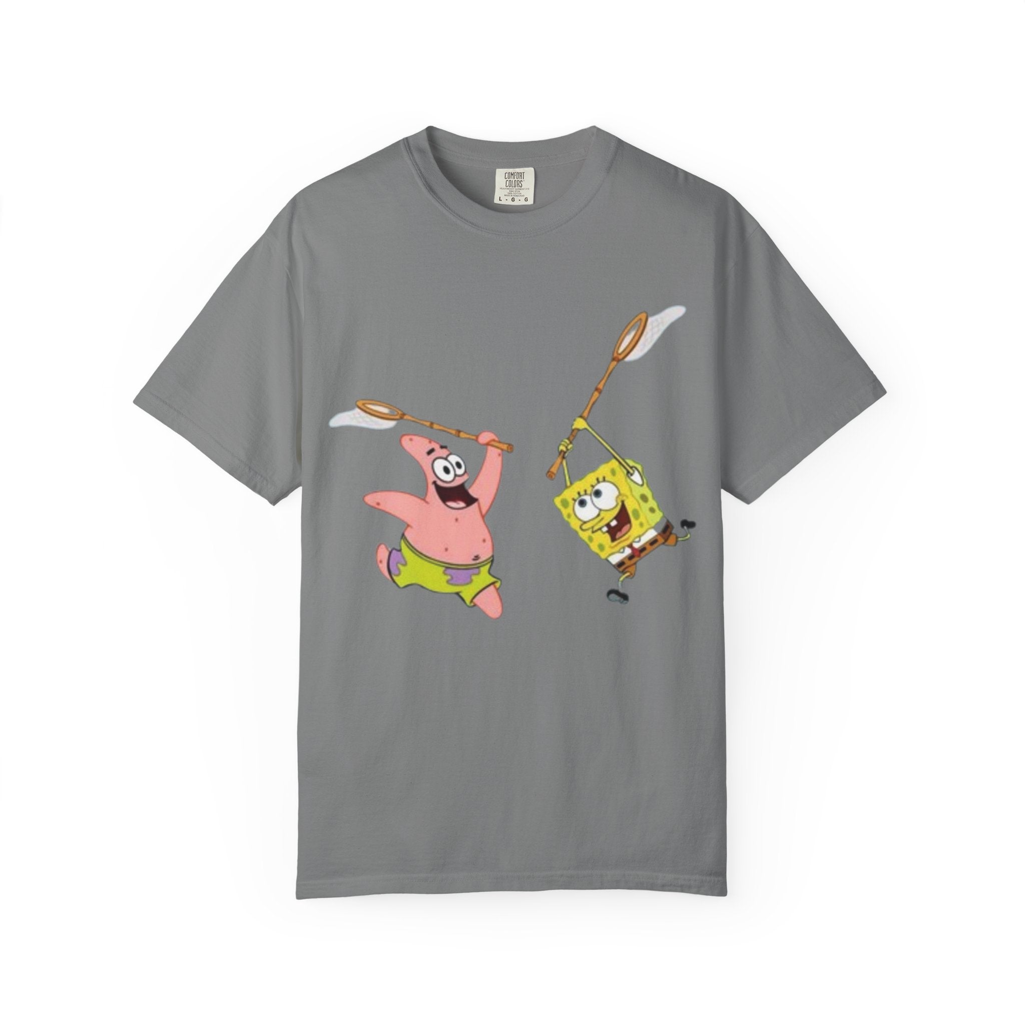Spongebob and Patrick Jellyfishing Graphic T-Shirt